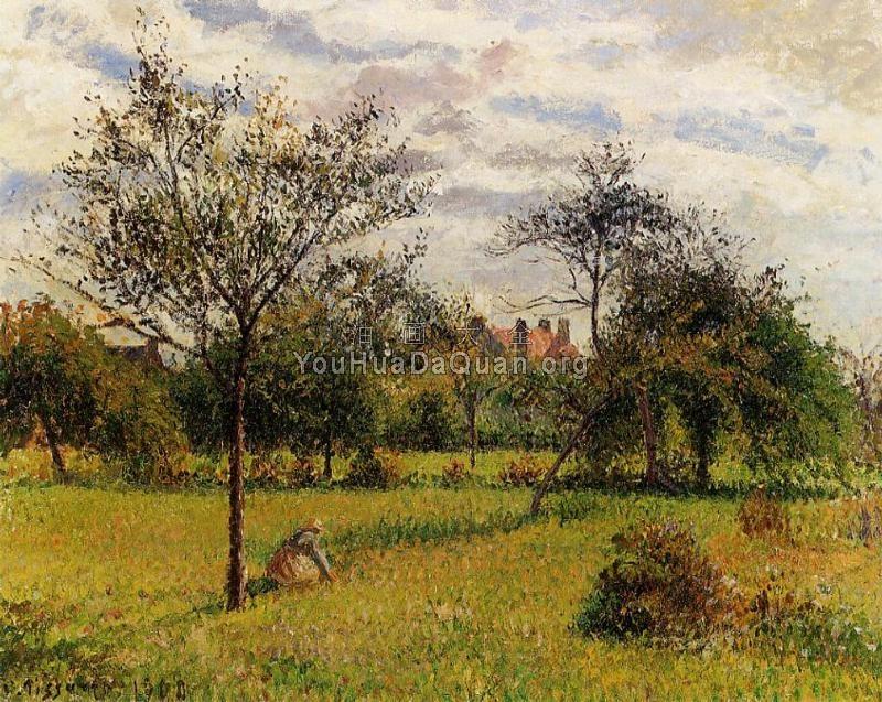 Morning, Autumn Sunlight, Eragny - 卡米耶·毕沙罗